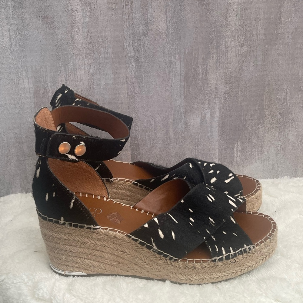 Franco Sarto Women’s Carma Wedge Espadrille Sandals Sz 9.5